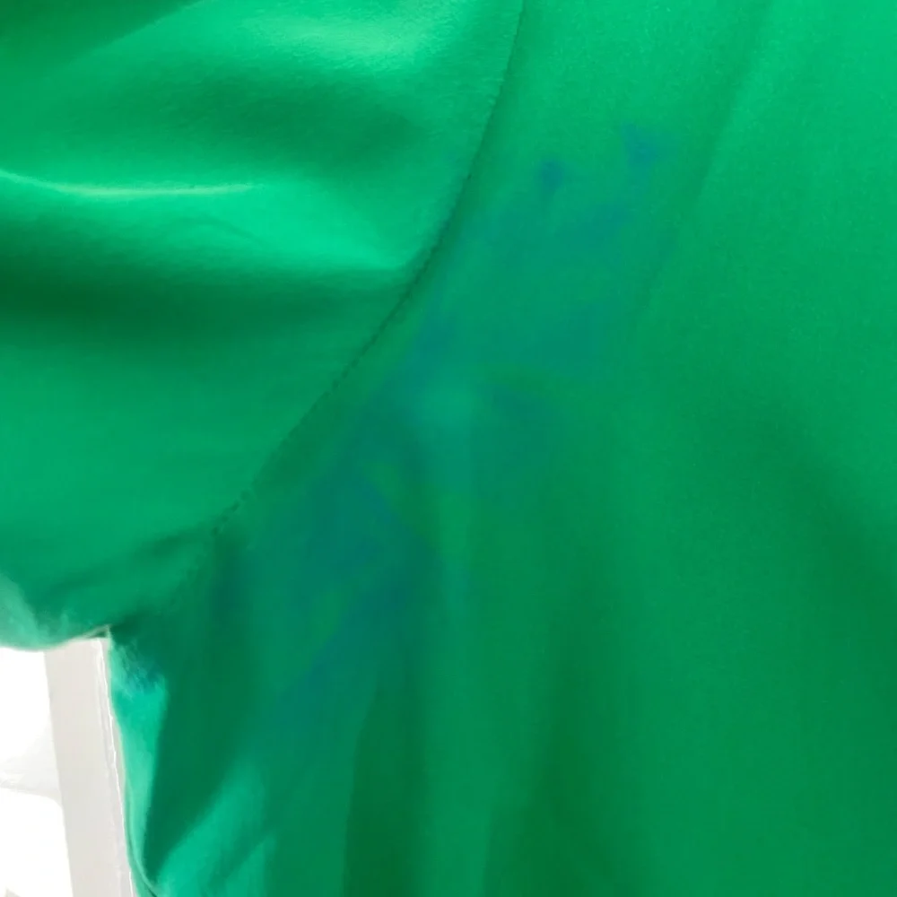 Maje silk blouse, green, small - Picture 2 of 6